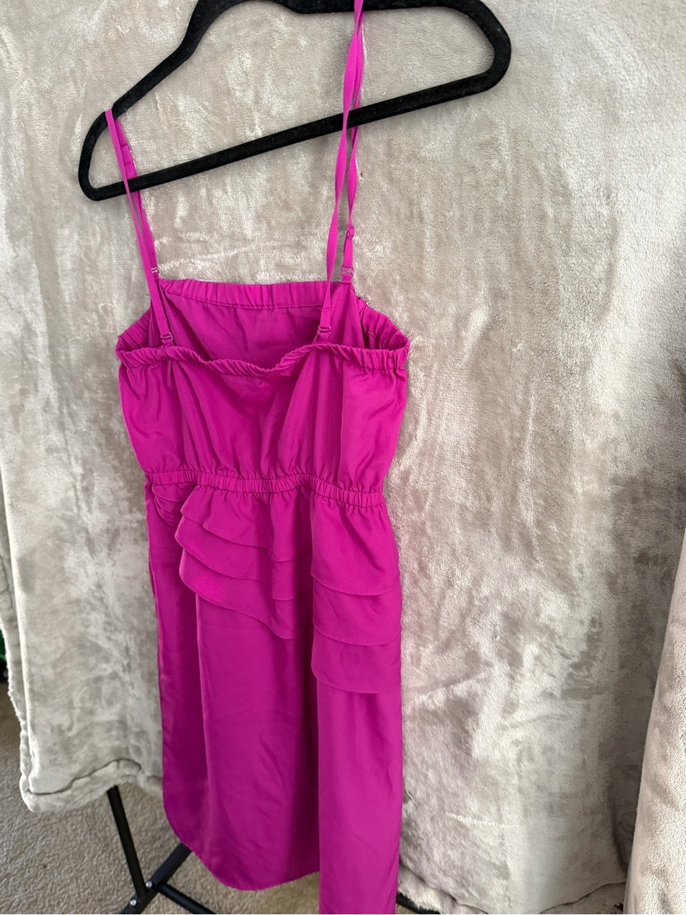 mark. Fuchsia Layered Ruffle dress - Picture 3 of 4